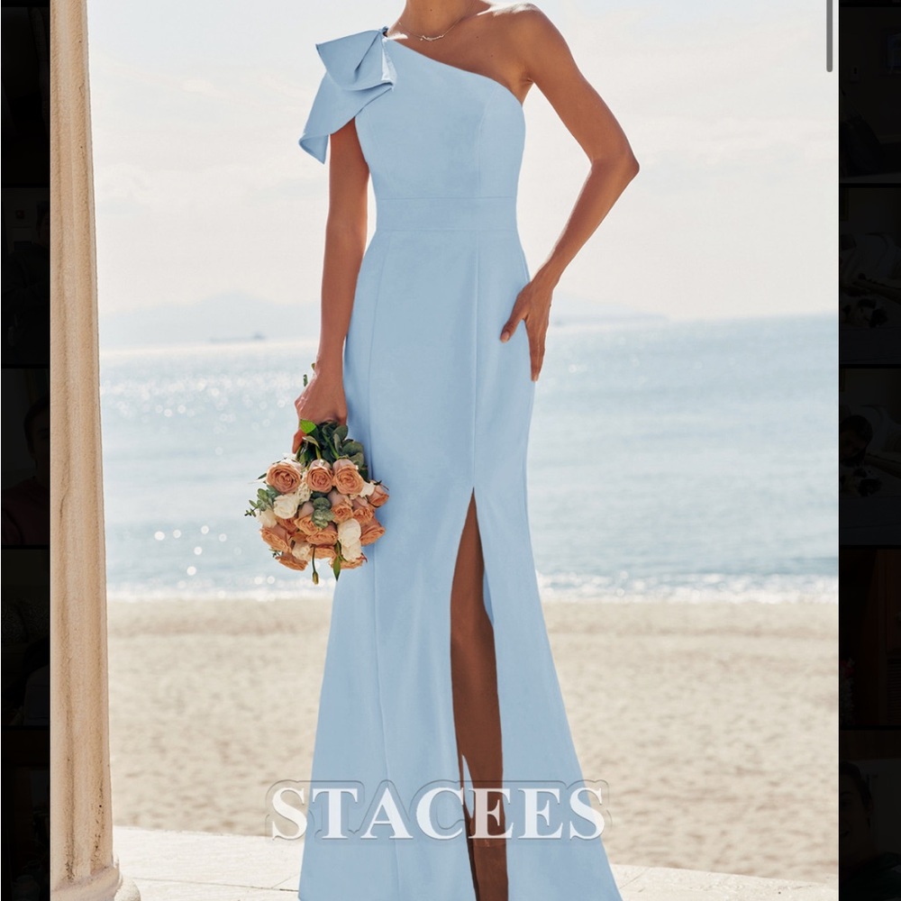 Sky Blue Bridesmaid Dress